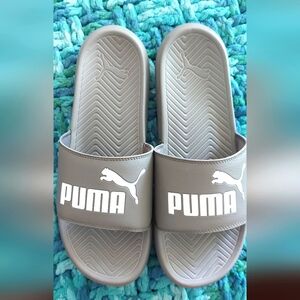 Men's Puma slides-Grey